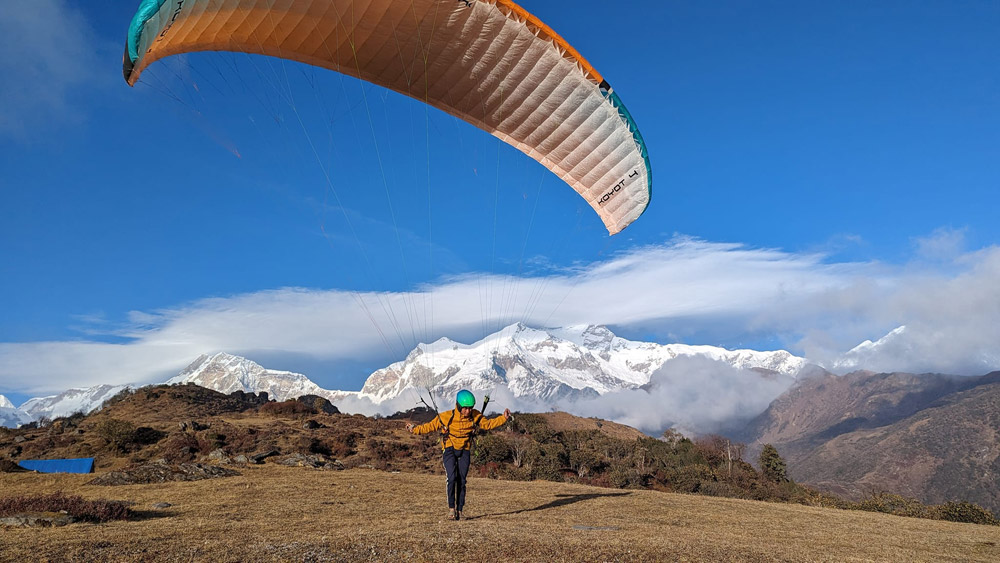 High Altitude Paragliding School Launched in Lamjung