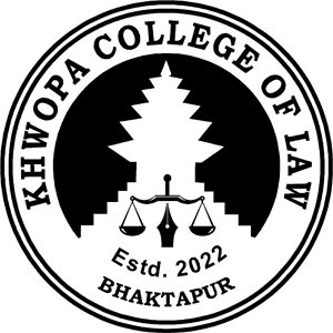 Khwopa College of Law Logo