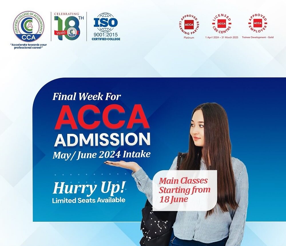 Final Call for ACCA Admission at CCA for May June 2024 Intake