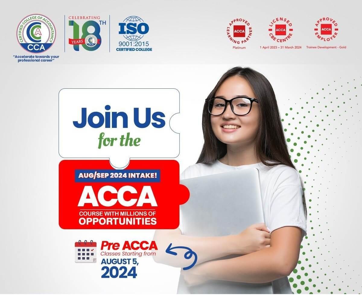 CCA College Announces new ACCA Classes for August September Intake