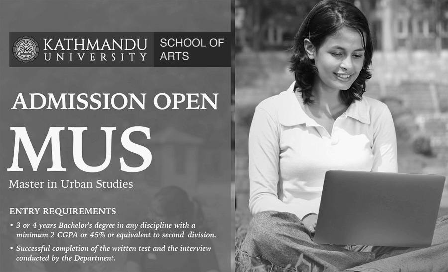 Master in Urban Studies MUS Admission Open at Kathmandu University School of Arts