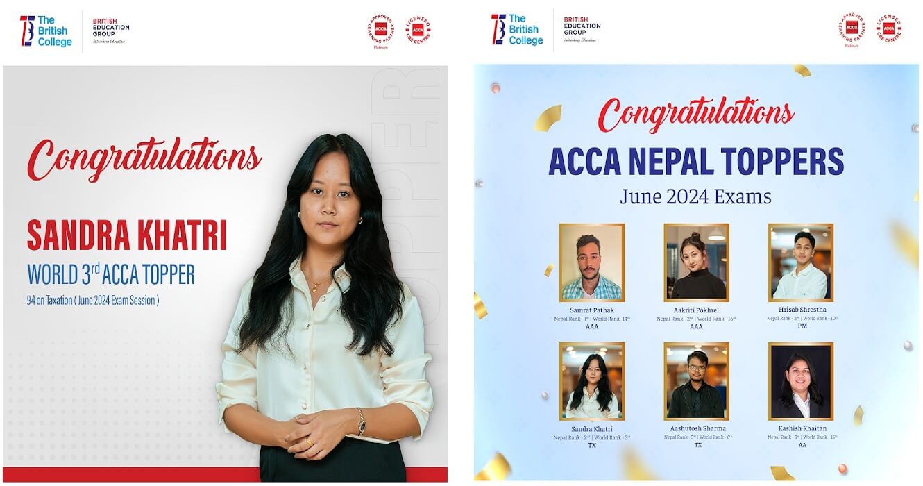 The British College ACCA Student Achieves World Topper Status Again