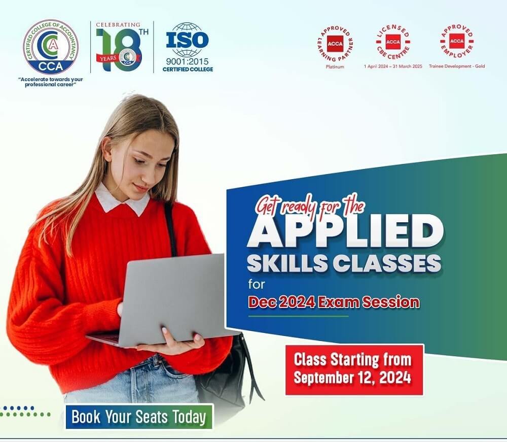 CCA Announces New Applied Skills Classes for the December 2024 Exam Session