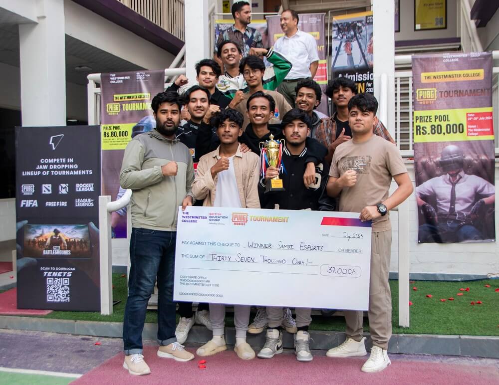 Samdhi Esports won the title of the PUBG tournament held at Westminster College