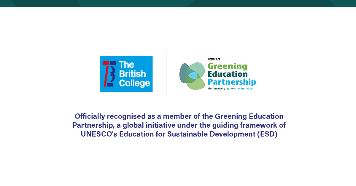 The British College Becomes the first Member of Greening Education Partner in Nepal