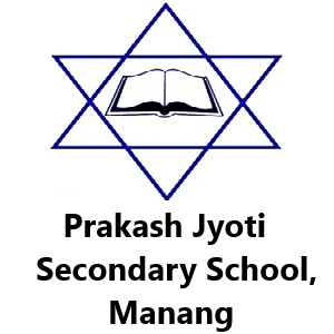 Prakash Jyoti Secondary School, Manang Logo