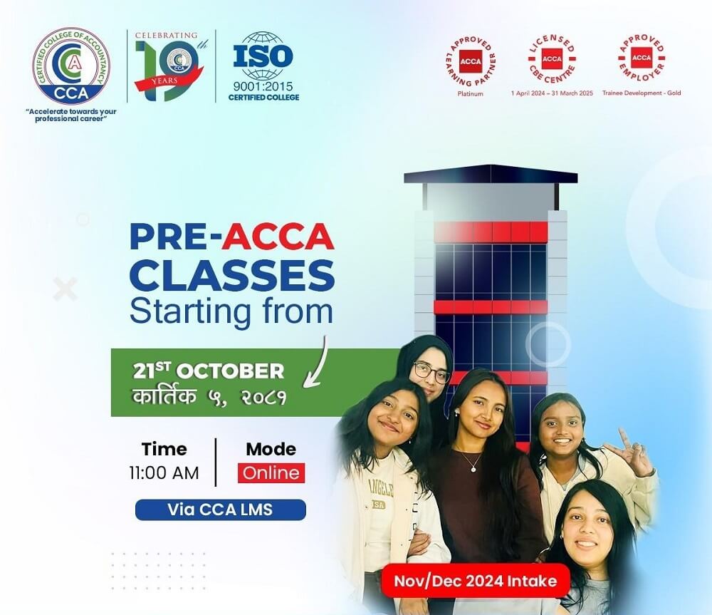 Pre-ACCA Classes Starting October 21st at CCA