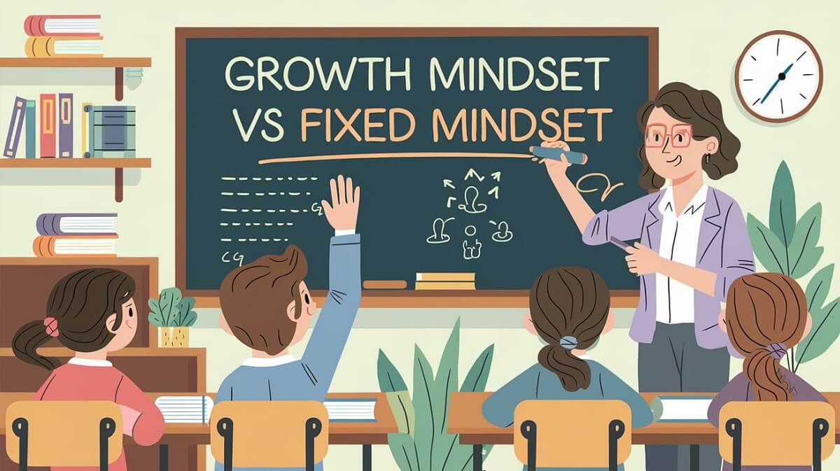 Growth Mindset vs Fixed Mindset for Student 