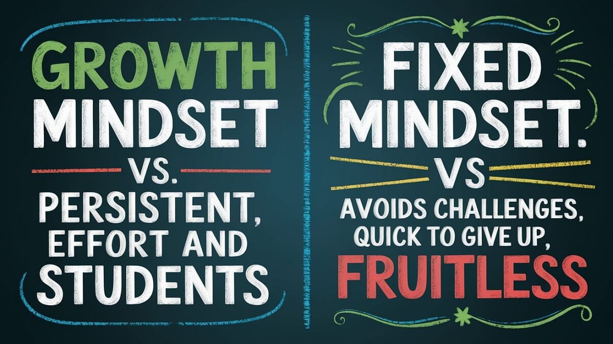 Growth Mindset vs Fixed Mindset 