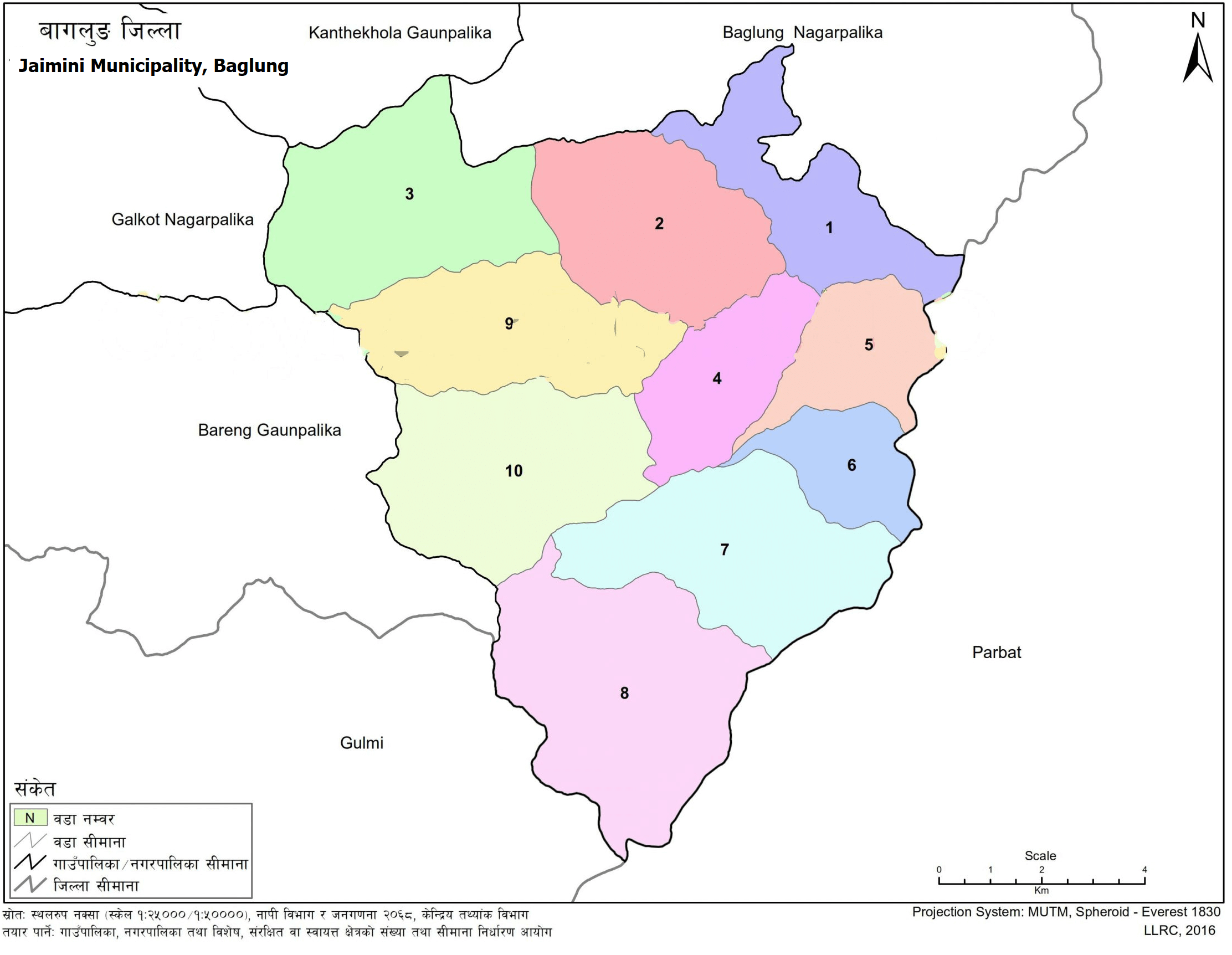 Jaimini Municipality Map 