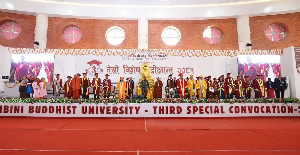 Lumbini Buddhist University Concludes 3rd Convocation 