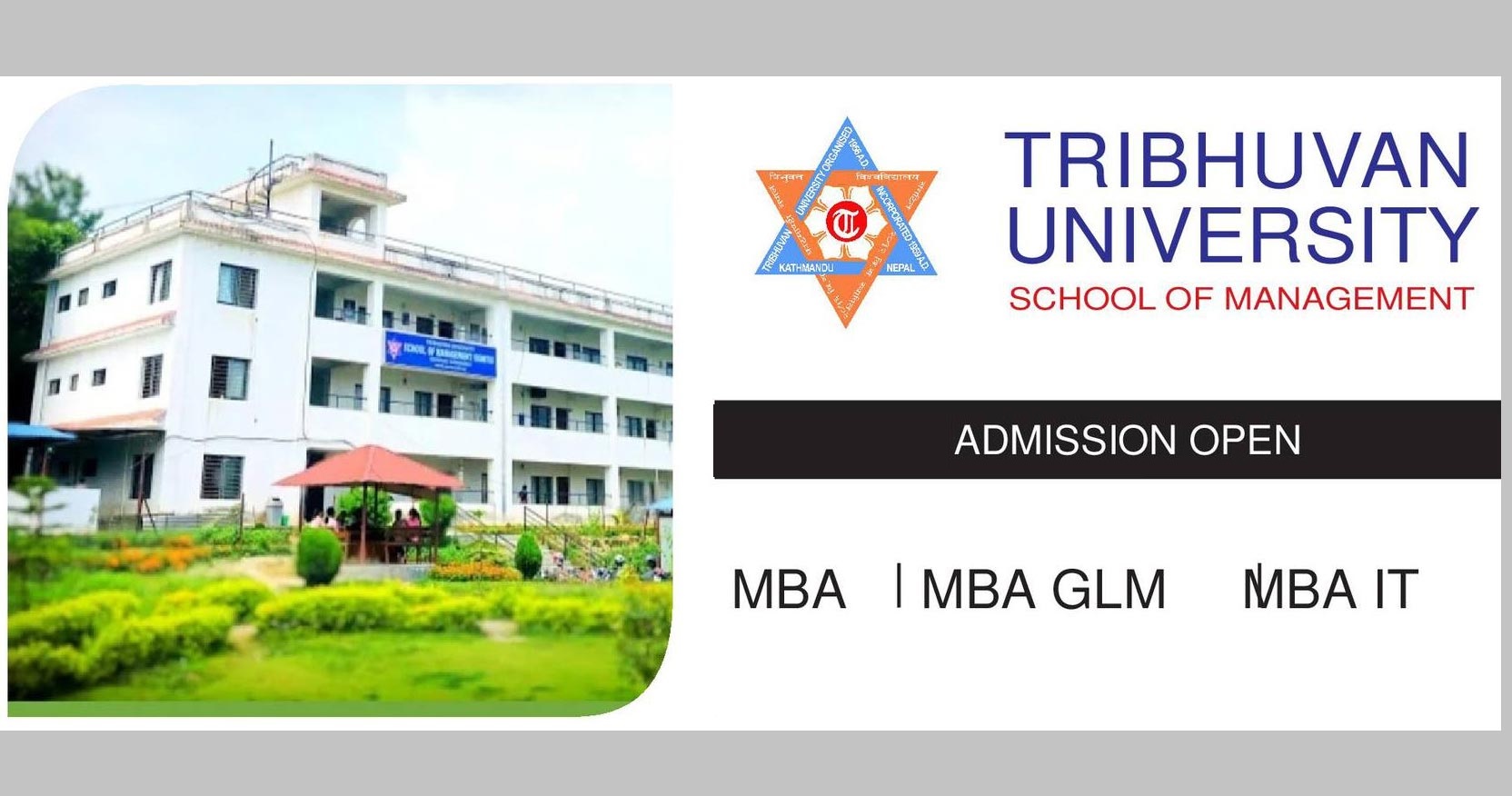 MBA, MBA GLM, MBA FC, MBA IT Admission School of Management Tribhuvan University SOM TU 