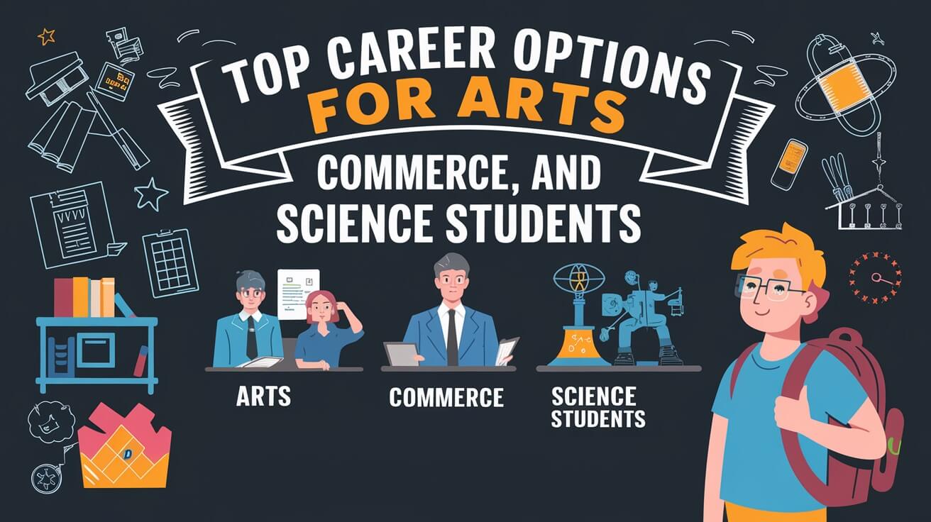 Top Career Options for Arts, Commerce, and Science 