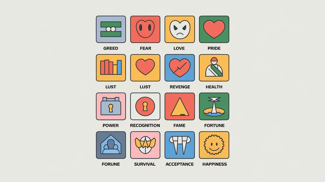 16 Dominant Emotions by Clayton Makepeace 