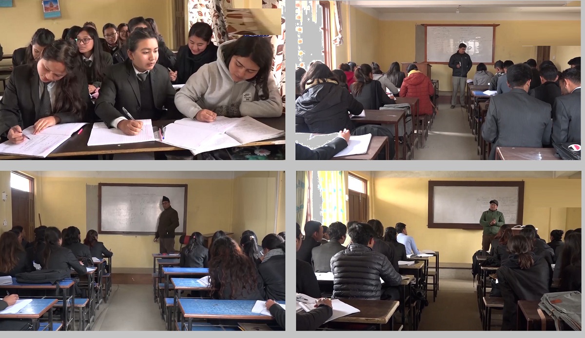 Bhaktapur Multiple Campus Students in Classroom 