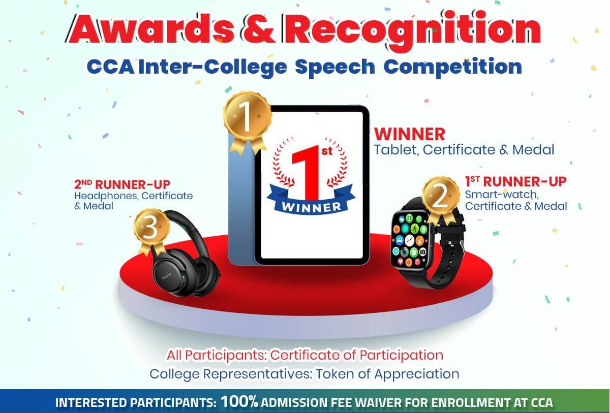 CCA Host Inter-College Speech Competition 2025 Prize 