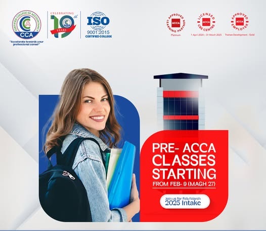 Pre ACCA Classes Starting February 9 at CCA 