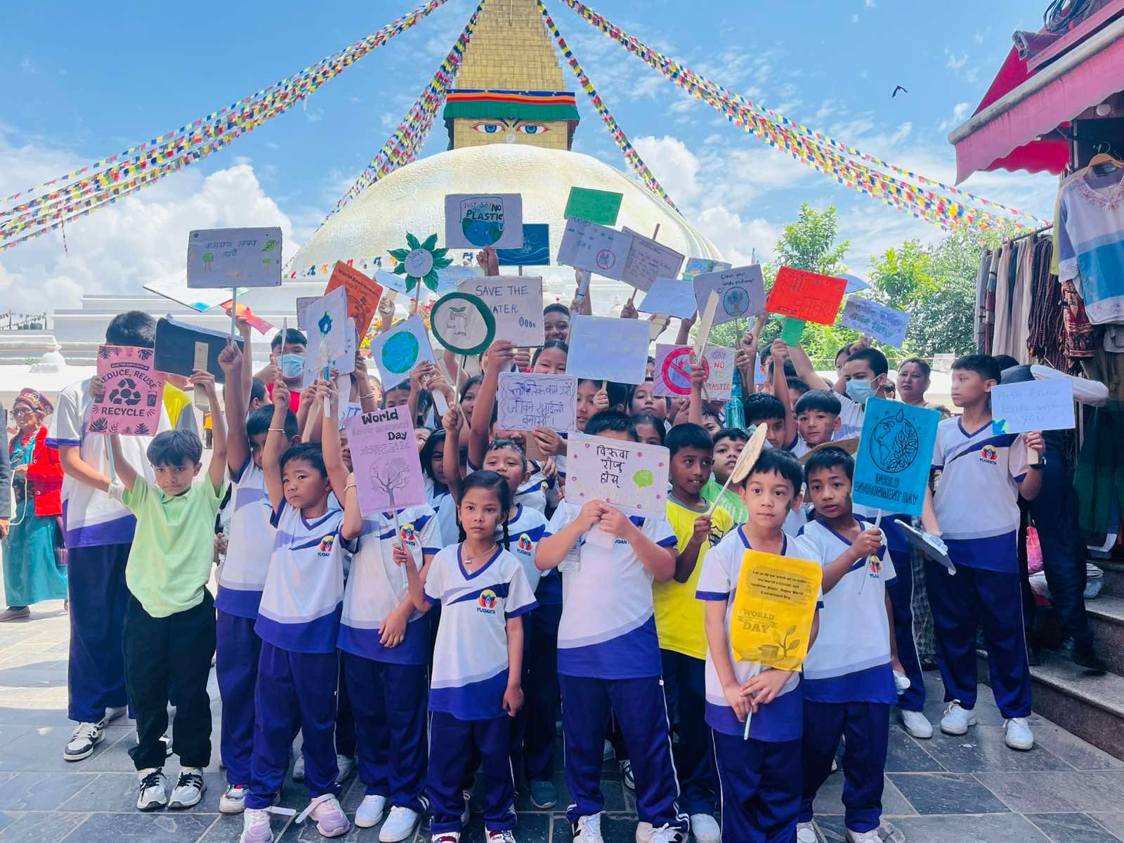 Baba Boarding High School, Kathmandu Boudhnath Stupa Visit